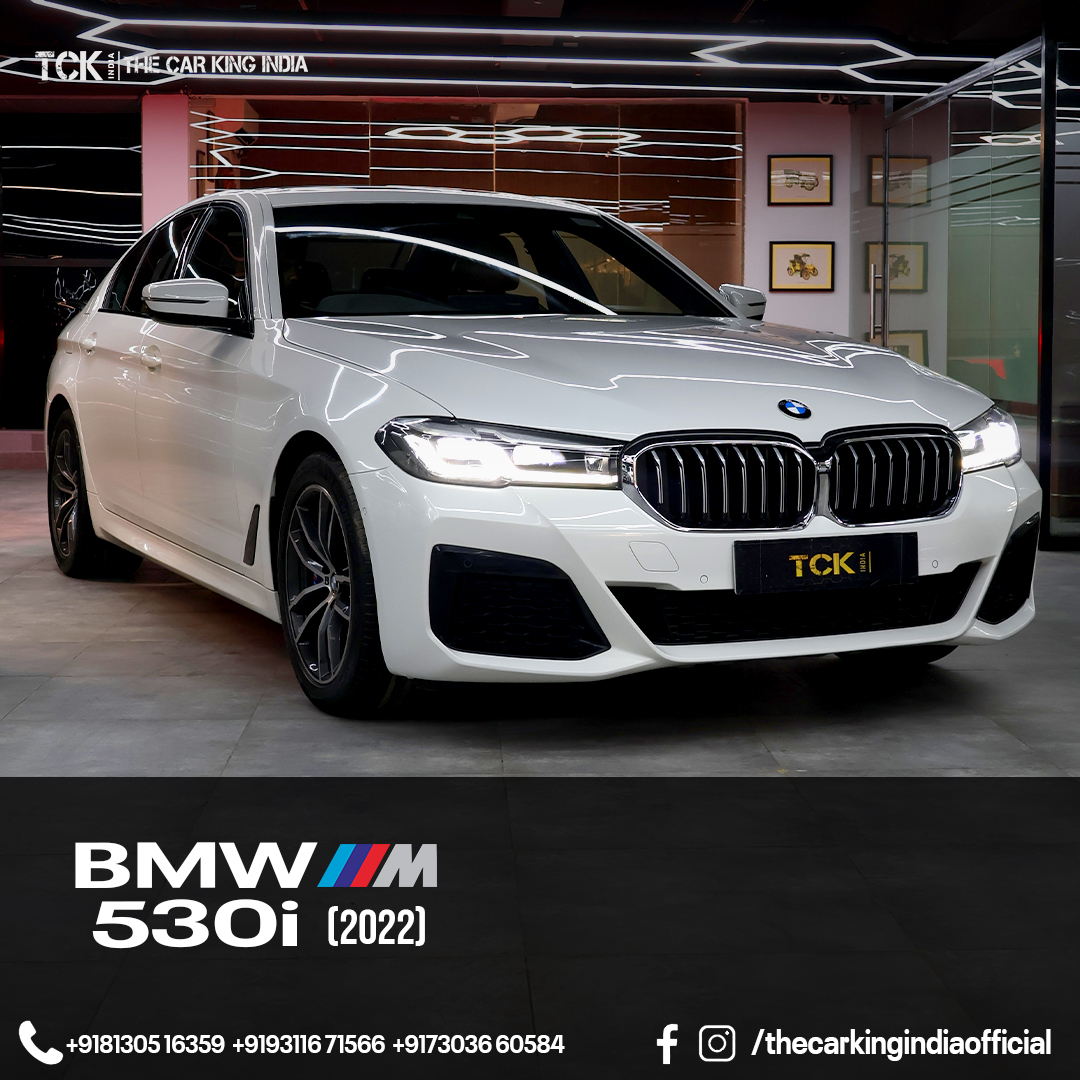 Used BMW 530I M SPORTS FACELIFT 2022 white - photo 1